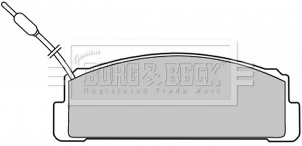 BORG & BECK Piduriklotsi komplekt,ketaspidur BBP1376